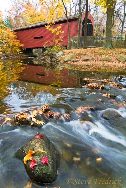 Bartrams Covered Bridge in Fall